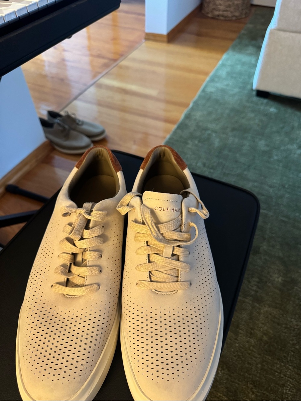 Cole Haan Men's Casual Sneakers in Beige - Picture 3 of 4